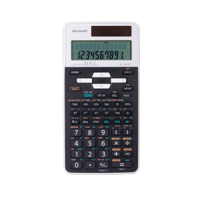 074000019331 Calculator, Sharp El-531Xgb-Wh