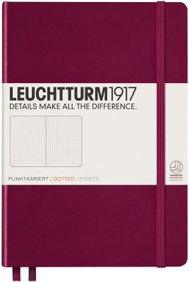 359695 Notebook, Leuchtturm1917 Port Red A5 Dotted Hardcover