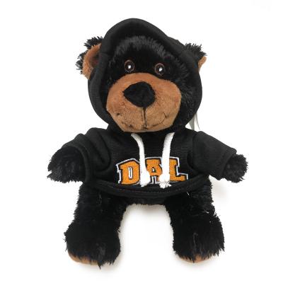 63321-DAL Bear, Parkdale Dal Hoodie Black Bear 8"