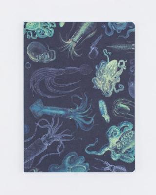88880033196 Notebook, Octopus & Squid Softcover Lined