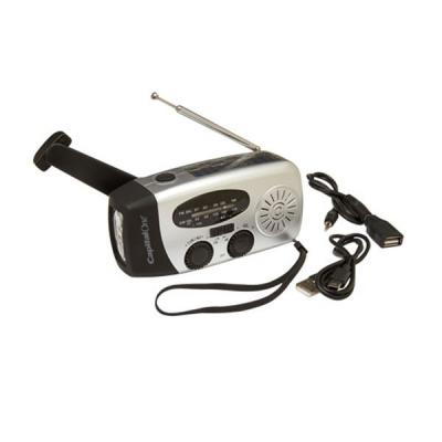EK-450 Flashlight Radio, Solar Am-Fm W/ Usb Port