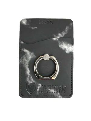 LG-9424BLK Wallet, Marble Card Holder With Metal Ring