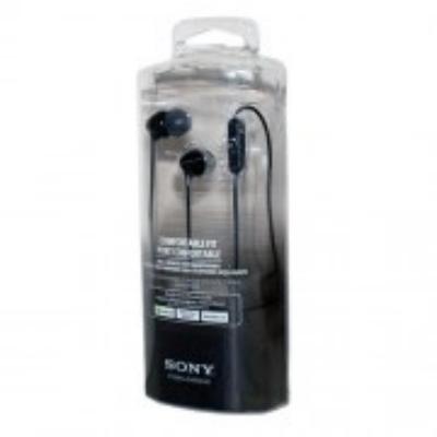 MDREX15BLK Earphones, Sony Comfort Fit W/ Mic & Remote