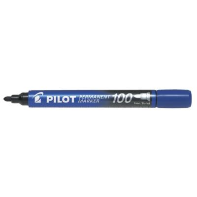 SCAB100L2 Marker, Pilot Permanent Blue Carded Bullet 2pk (Dno)