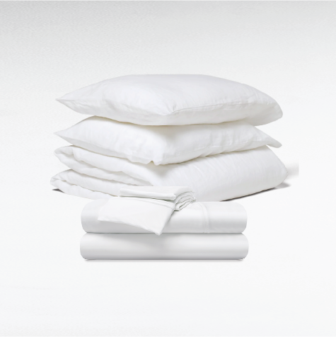 Large assortment of bedding available for Dal Residence students, including Twin XL Sheets