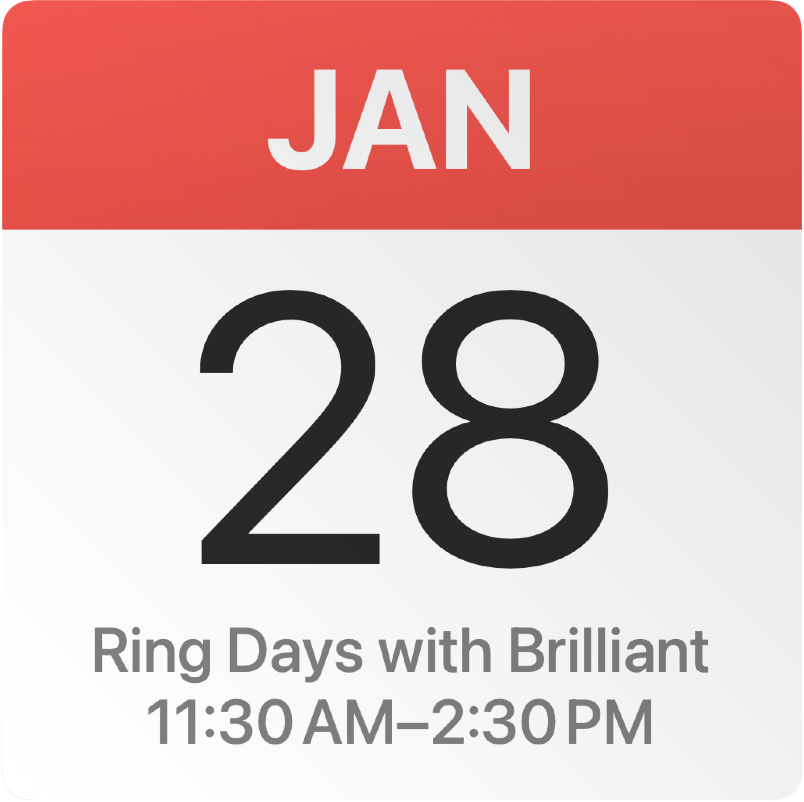 Save the Date for Ring Days with Brilliant -  Oct. 21, 2024