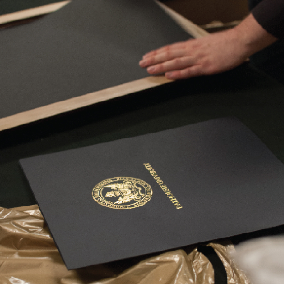 Complimentary Parchment Framing